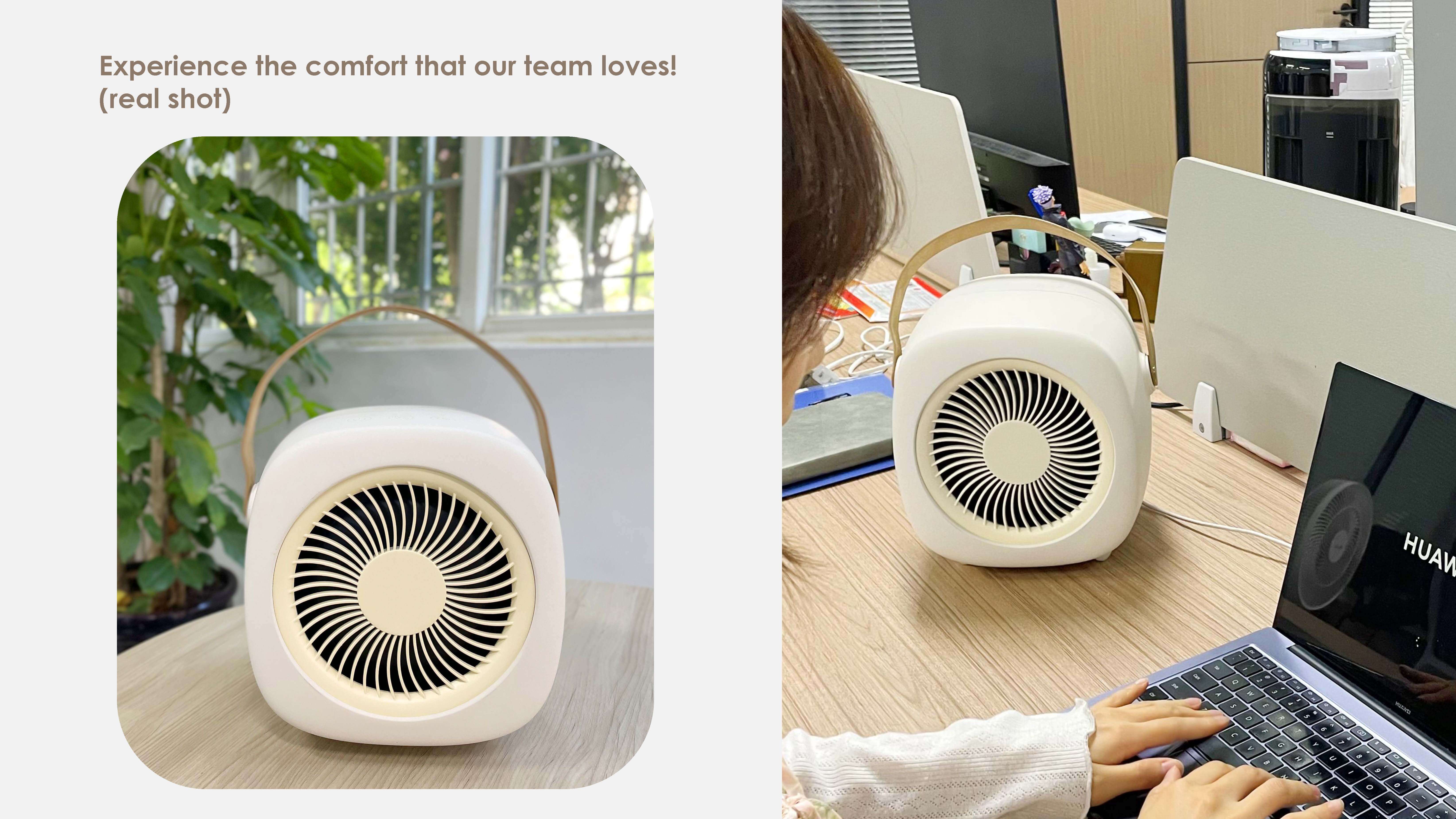 Comefresh Home Air Purifier Fan H13 HEPA Air Cleaner Desktop Fan with Negative Ion