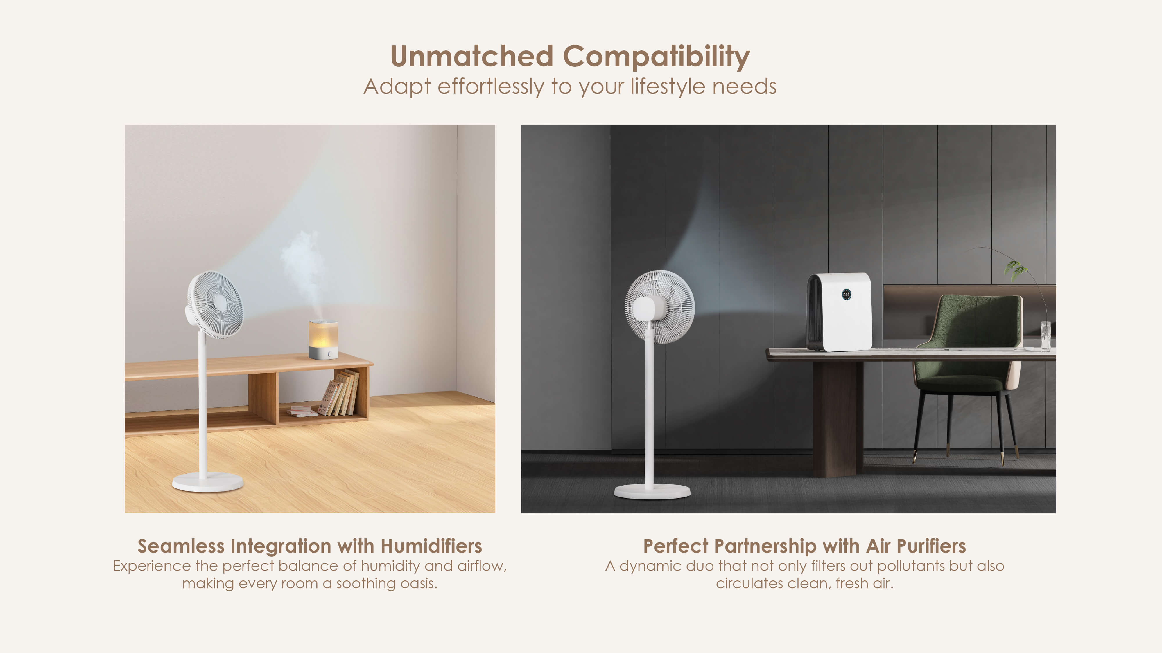 Comefresh Pedestal Standing Fan with Remote BLDC Motor Oscillating Fan Floor Fan with Timer for Home Office